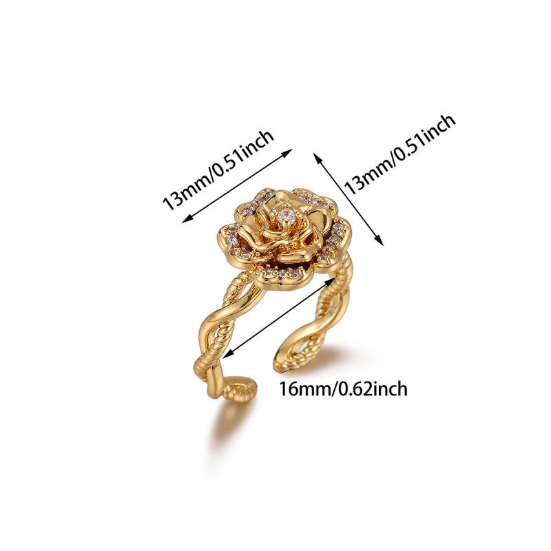 Ring #1 Copper And Diamond Heart Ring