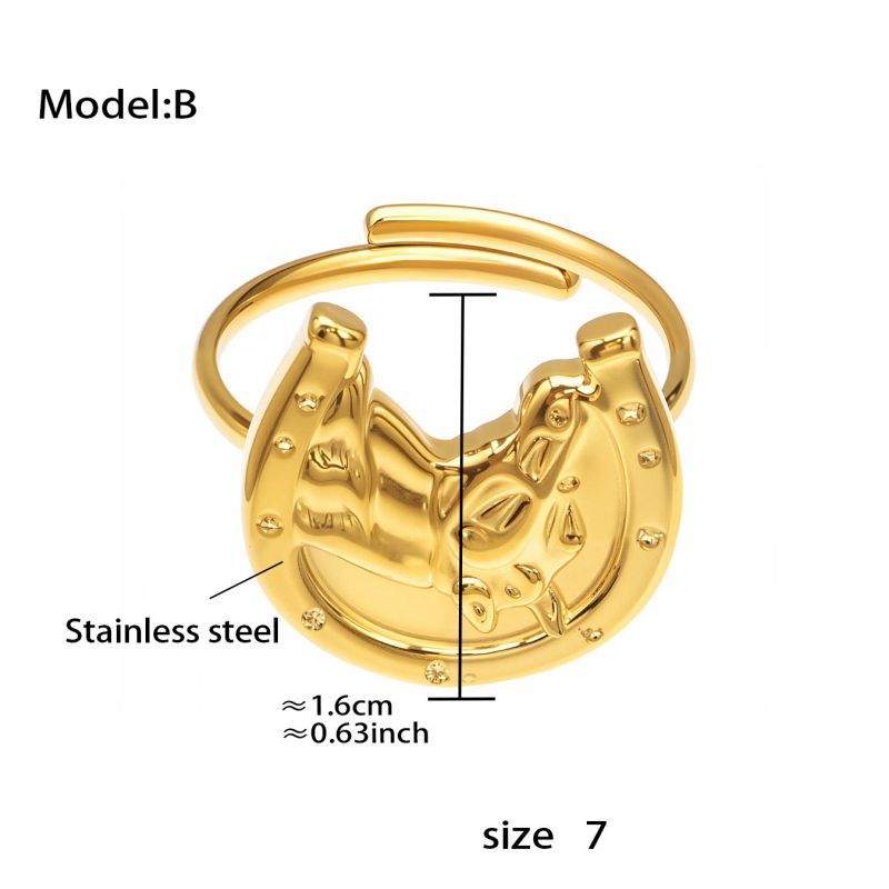 Ring #1 Stainless Steel Bull Head Dripping Ring