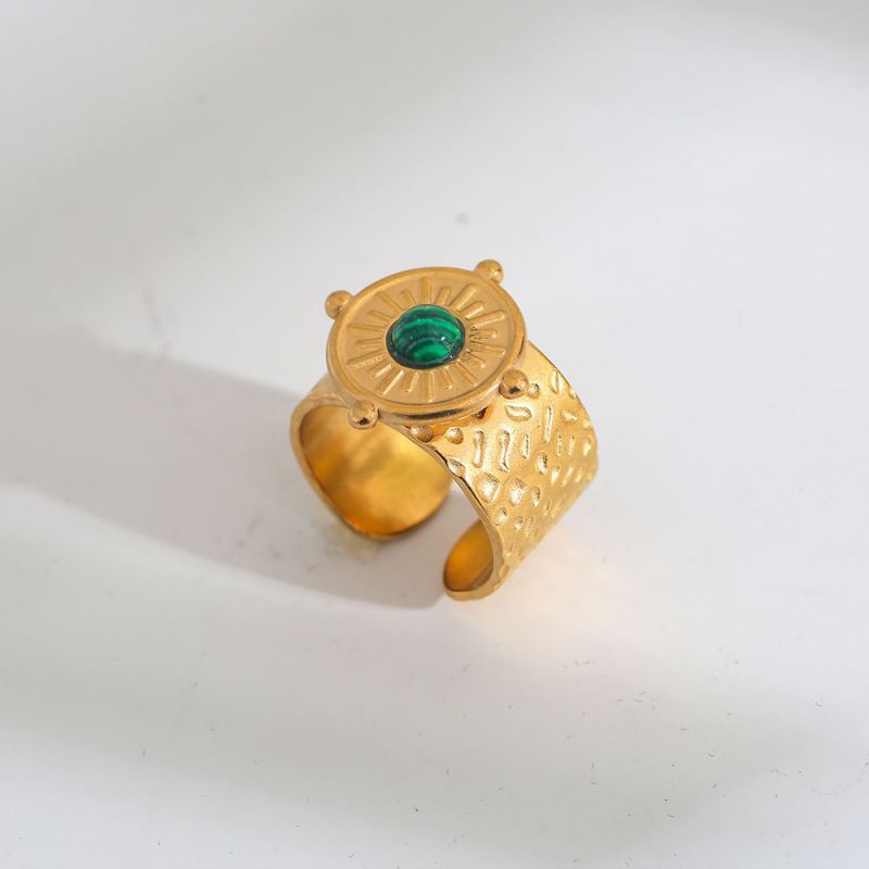 Ring #1 Stainless Steel Natural Stone Ring