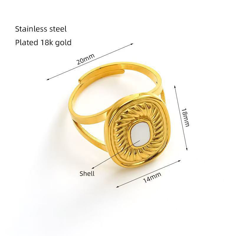 Ring #1 Stainless Steel Square Ring