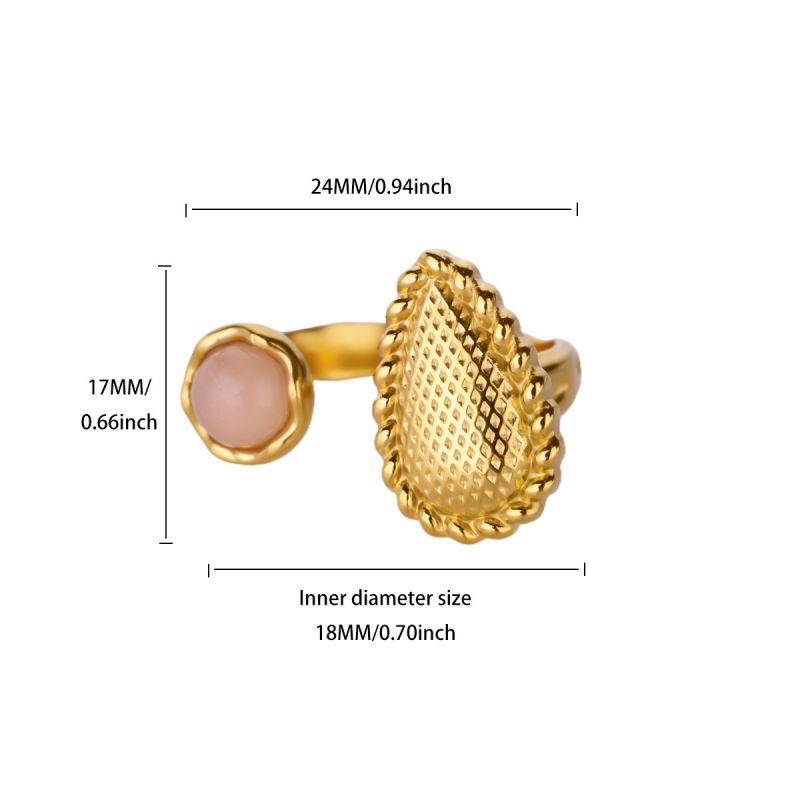 Ring #5 304 Stainless Steel Irregular Ring