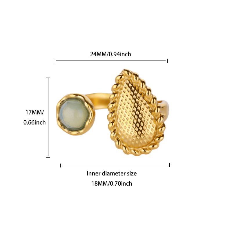 Ring #5 304 Stainless Steel Irregular Ring