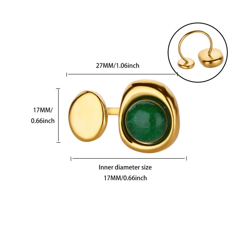 Ring #5 304 Stainless Steel Irregular Ring