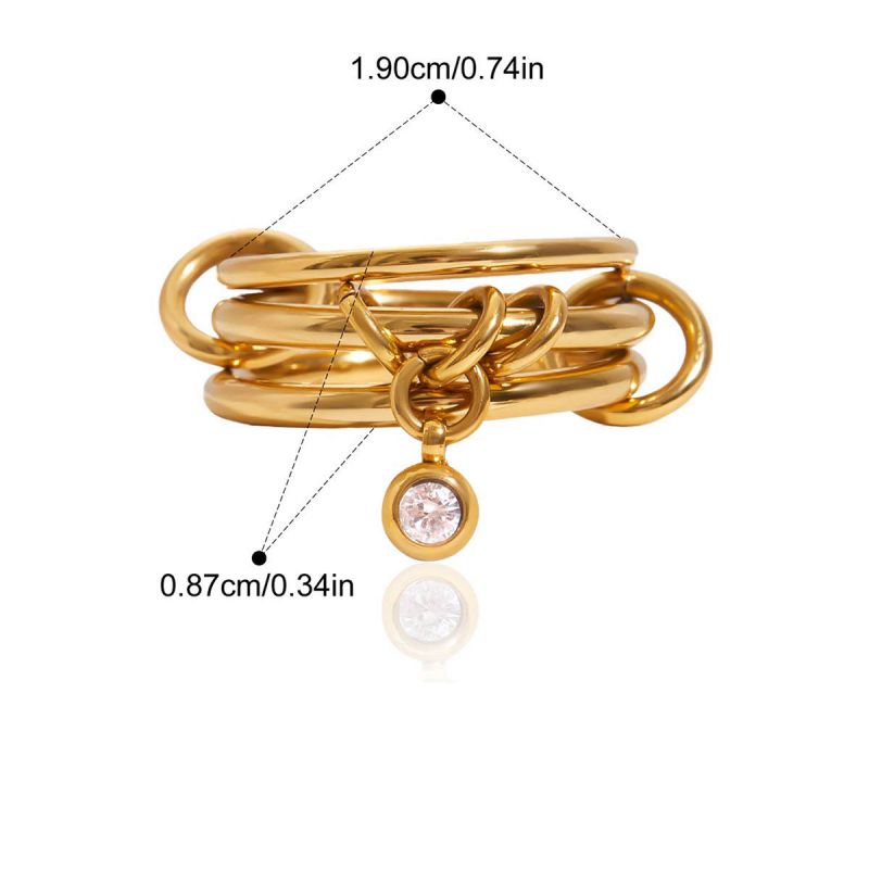 Ring 8# Stainless Steel Round Ring