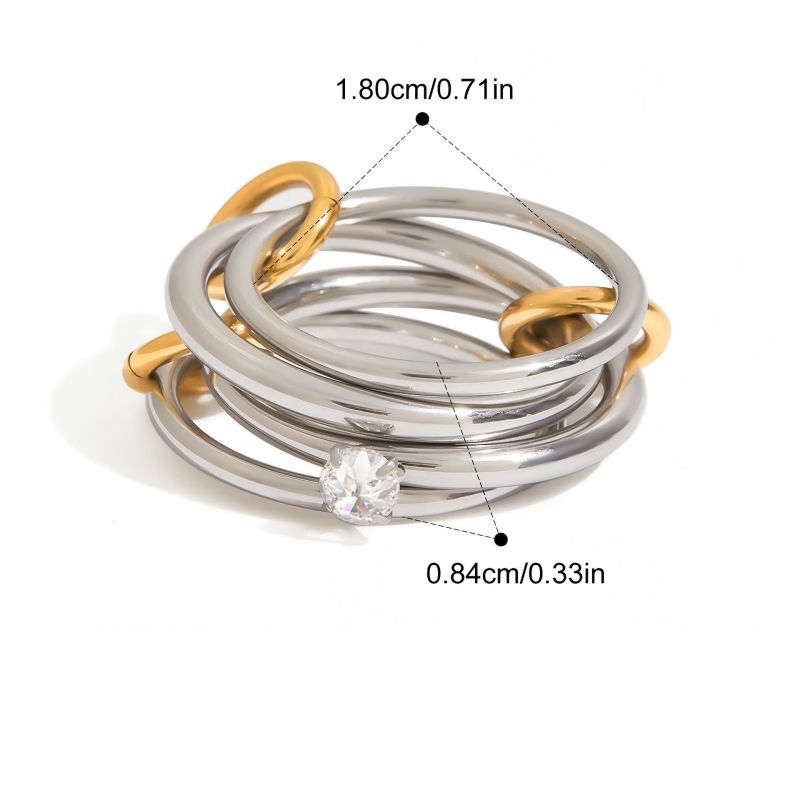 Ring 8# Stainless Steel Round Ring