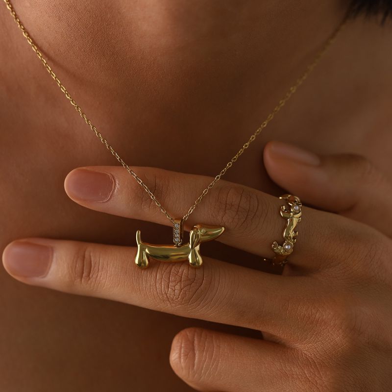 Ring Stainless Steel Dachshund Ring