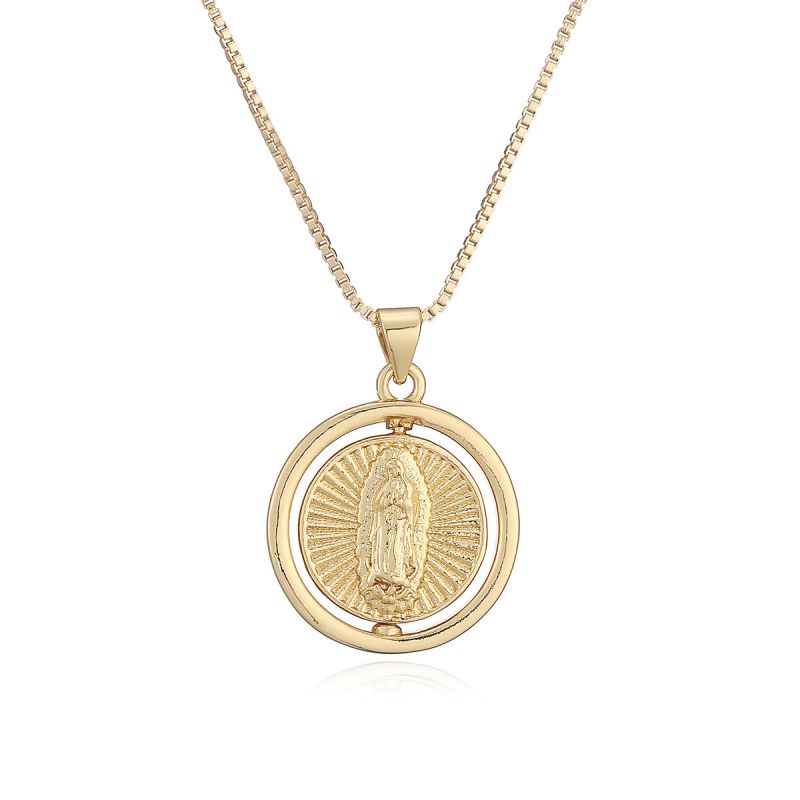Saint Benedict Gilt Bronze Saint Benedict Necklace
