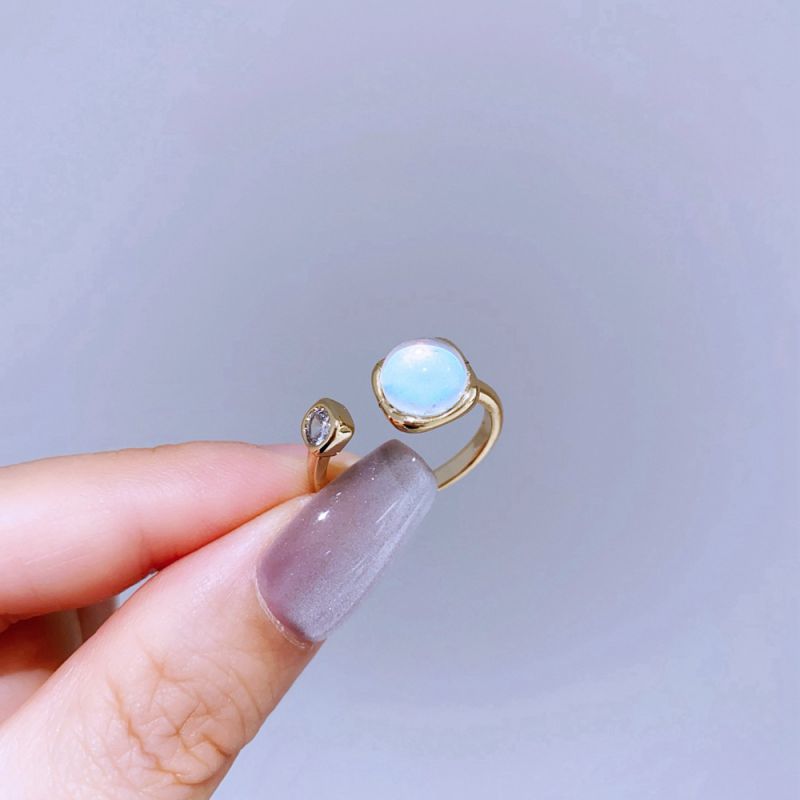 Silver Snake Ring Copper And Diamond-encrusted Snake Ring