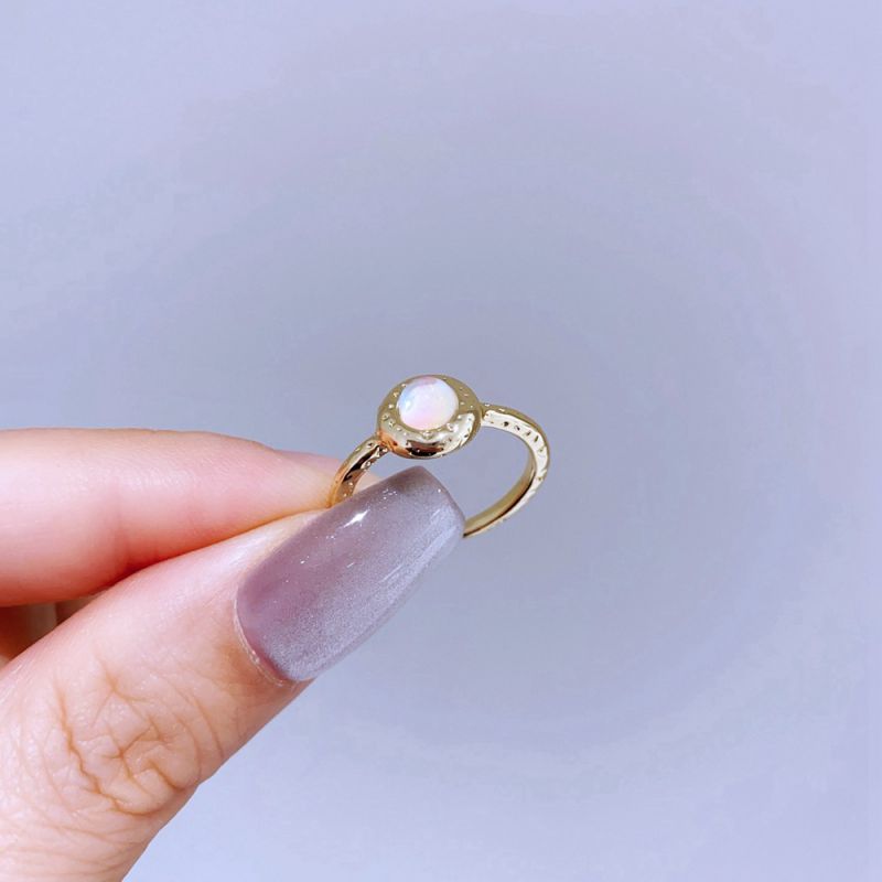 Silver Snake Ring Copper And Diamond-encrusted Snake Ring