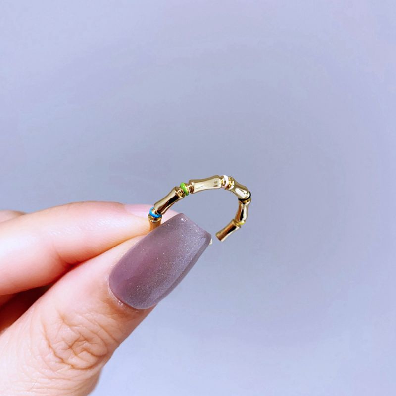 Silver Snake Ring Copper And Diamond-encrusted Snake Ring