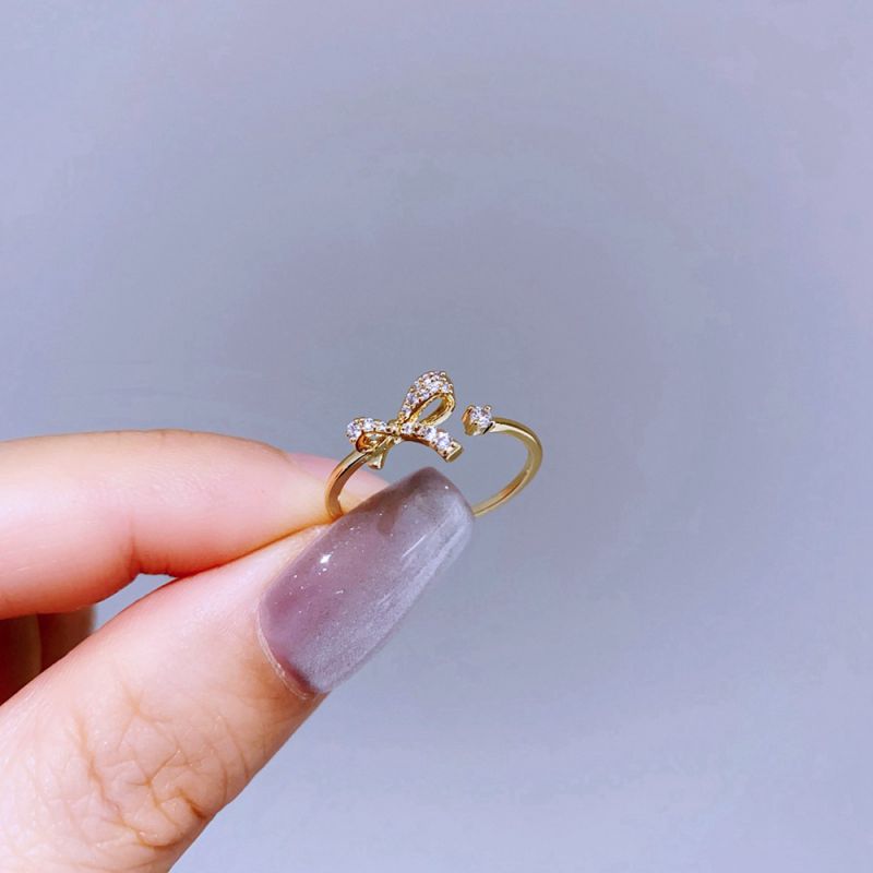 Silver Snake Ring Copper And Diamond-encrusted Snake Ring