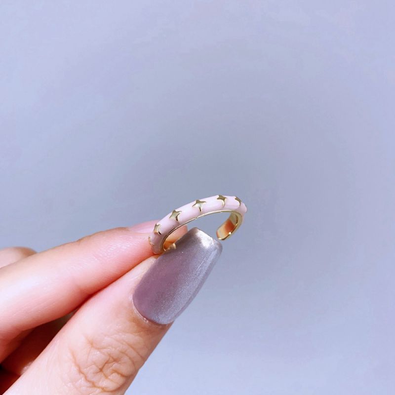 Silver Snake Ring Copper And Diamond-encrusted Snake Ring