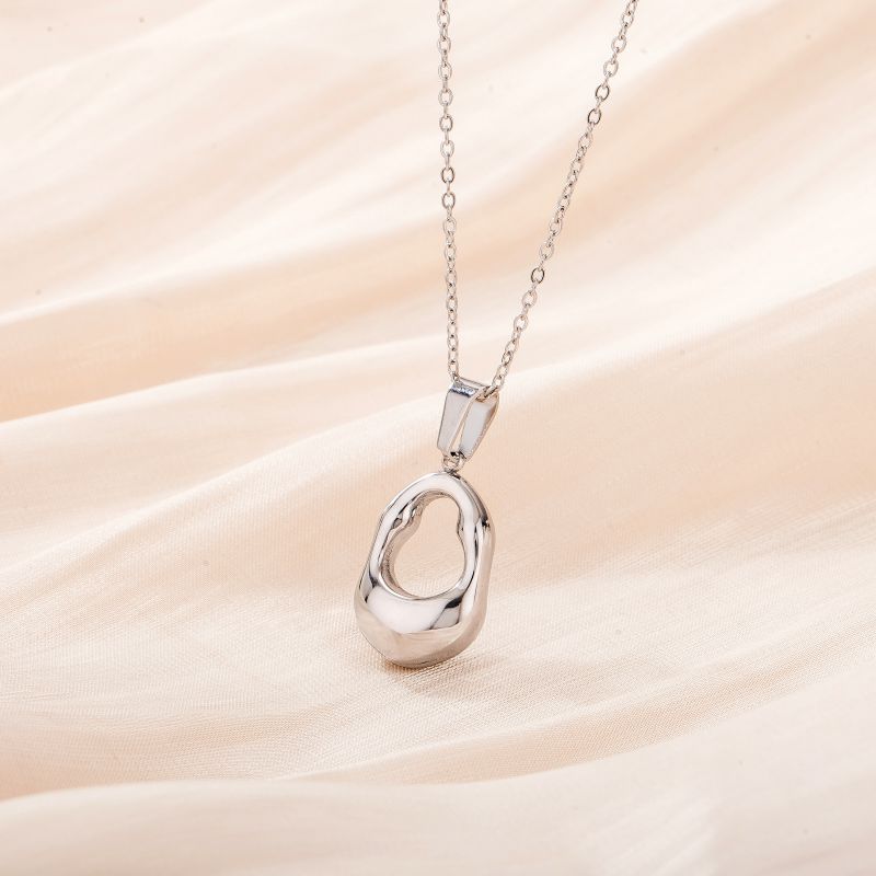 Silver Stainless Steel Star Necklace