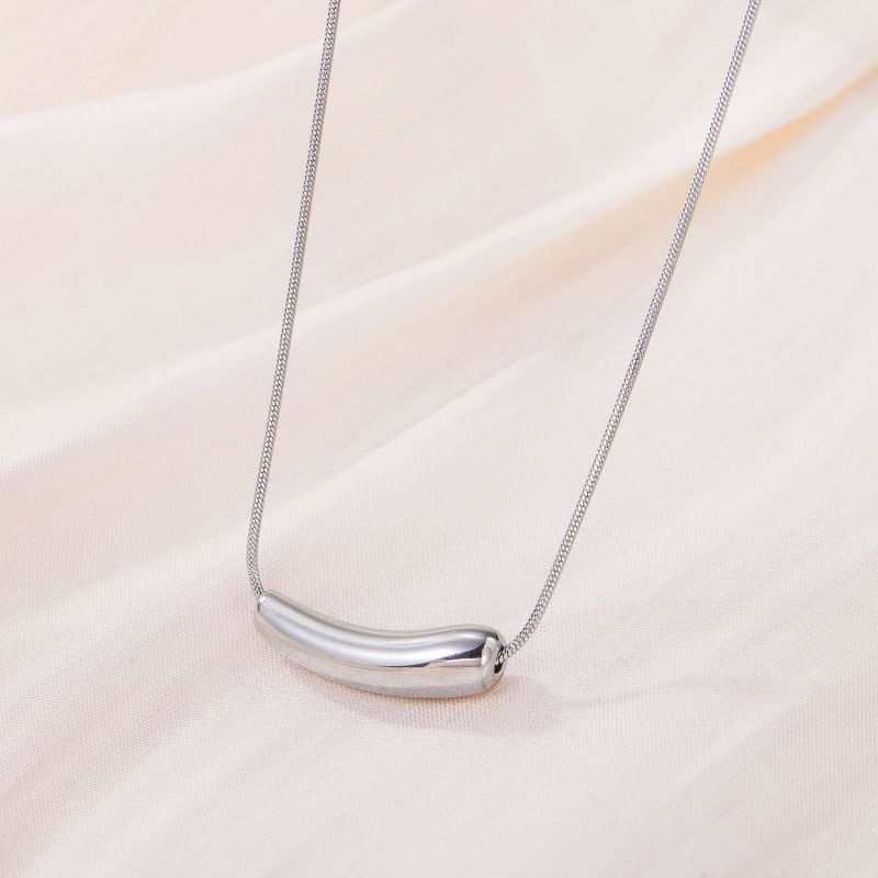 Silver Stainless Steel Star Necklace