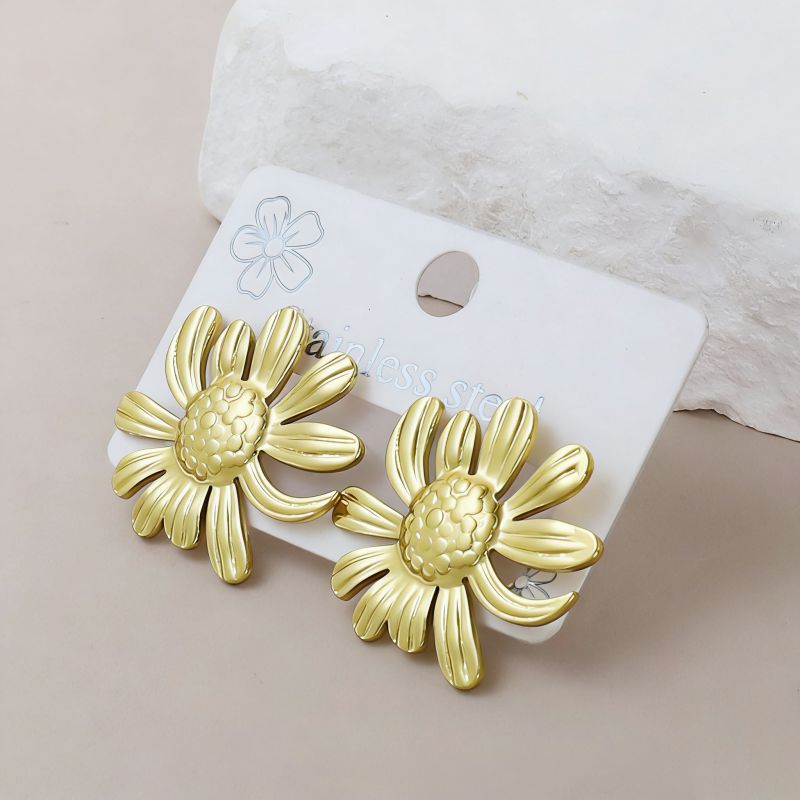 Silver Style 1 Stainless Steel Irregular Earrings