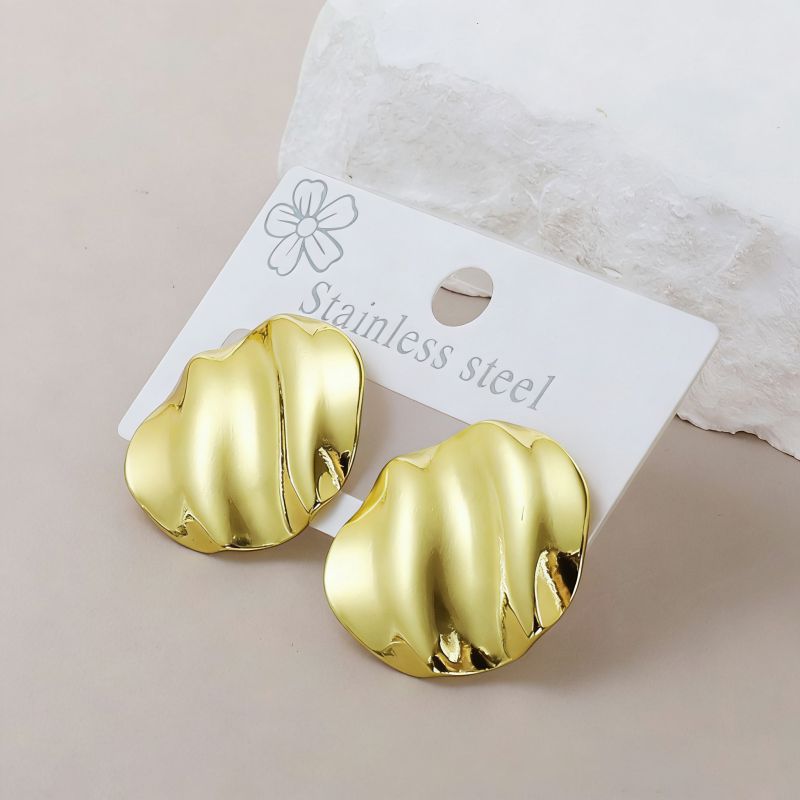 Silver Style 1 Stainless Steel Irregular Earrings