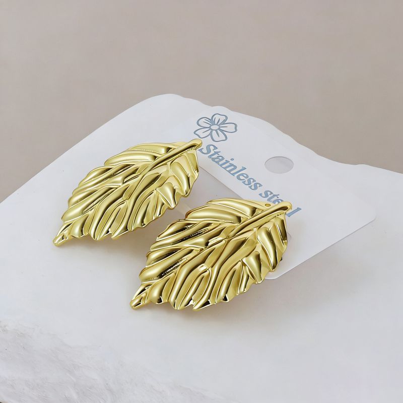 Silver Style 19 Stainless Steel Irregular Earrings