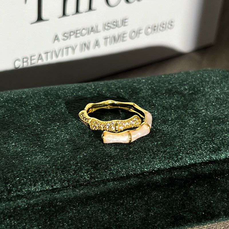 Size 1 Open Ring Copper Drip Flower Ring