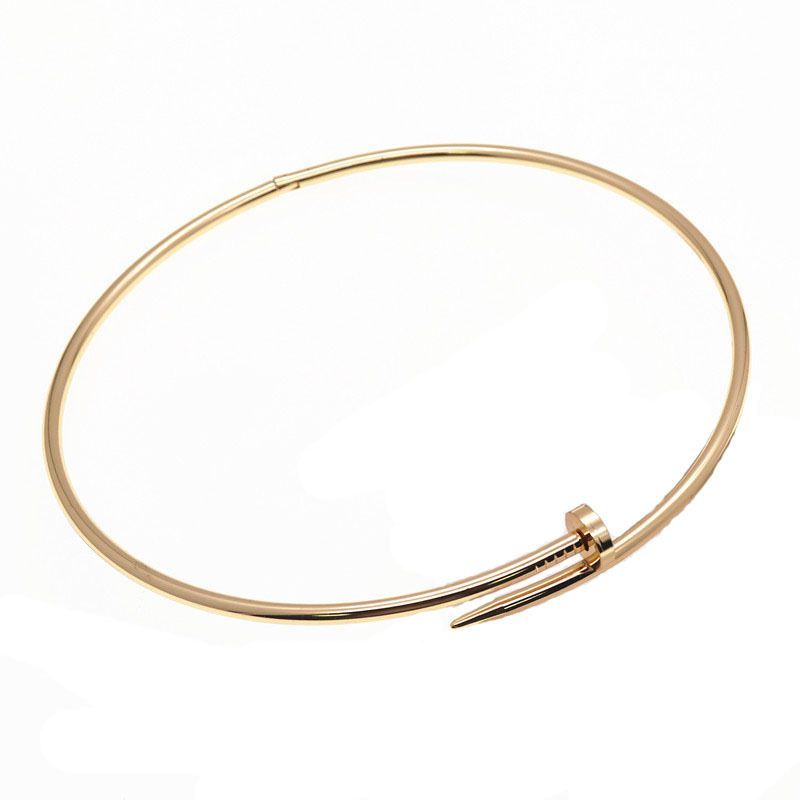 Steel Color Diamond-free Bracelet R404 Titanium Steel Nail Bracelet