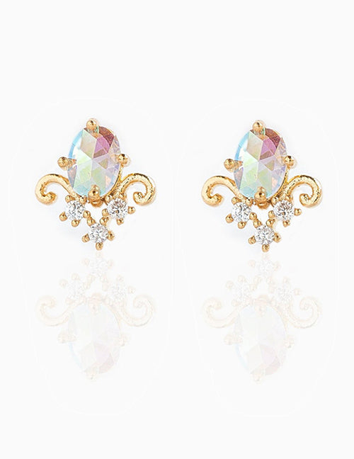 Fashion 92 Copper Inlaid Geometric Earrings Set