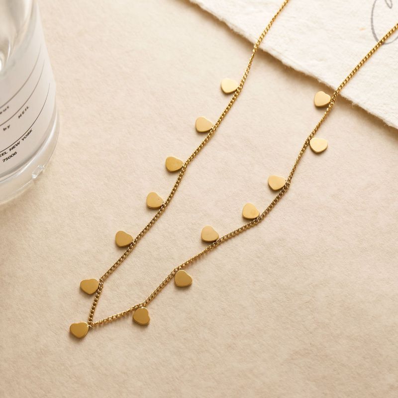 Water Drop Necklace Titanium Steel Teardrop Necklace