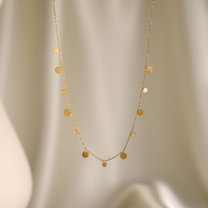 Water Drop Necklace Titanium Steel Teardrop Necklace