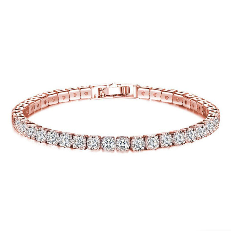 White Suit Zircon Bracelet