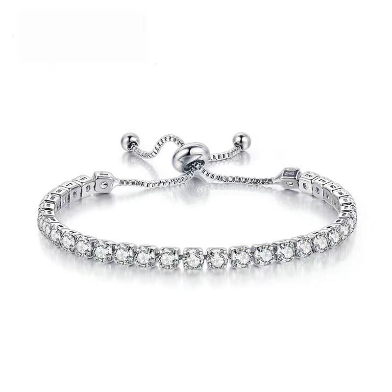 White Suit Zircon Bracelet